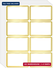 2″ x 3″ 200 PCS Name Labels, Waterproof Blank Name Tag Stickers with Permanent A