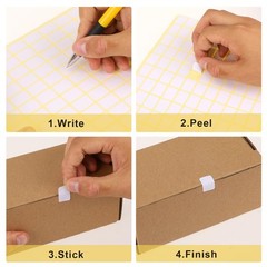 3300 Removable Blank White Label Stickers 0.5″ x 0.75″ for Office, School, Kitch