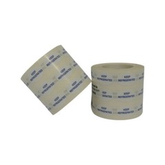 2 Rolls of 500 .5″x.75″ Small oval KEEP REFRIGERATED Labels Stickers
