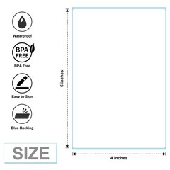 1000 Fanfold 4″ x 6″ Direct Thermal Labels Labels with Perforated Line, Perma…