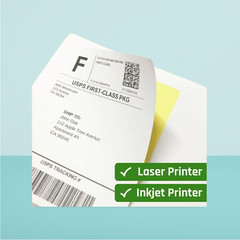 (2″ x 4″) 30 Sheets Printable White Sticker Labels Matte 10 per Page