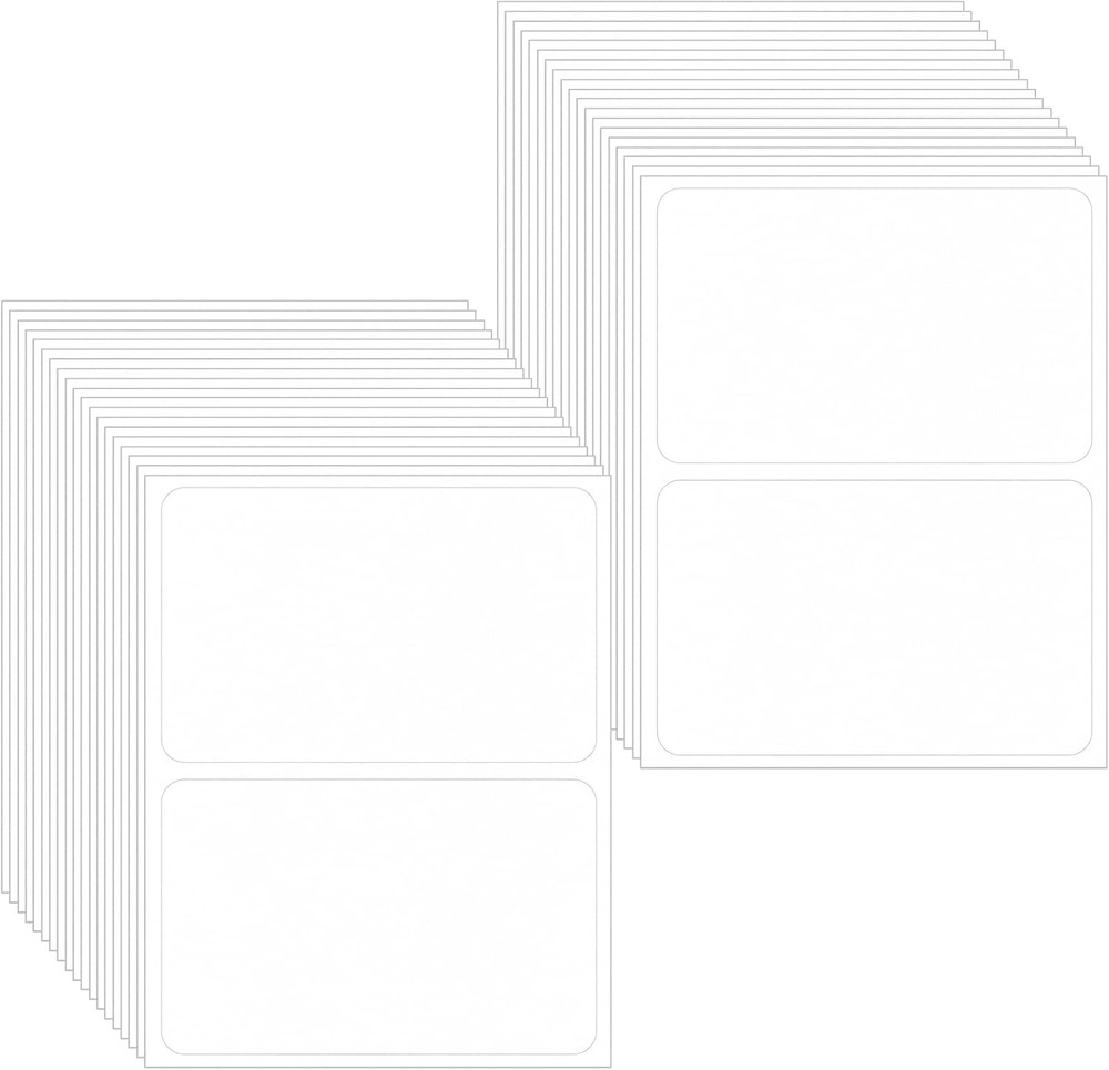 50 Sheets/100 Pcs to from Return Address Mailing Labels Mail Shipping Label, Pos