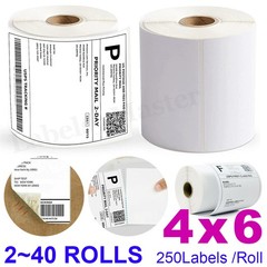 4″x6″ Direct Thermal Shipping Labels 250/Roll for Zebra & Rollo MUNBYN Printers