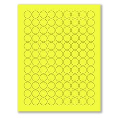 8-1/2 x 11″ Neon Color High Light Fluorescent Labels for Laser & Inkjet Print…