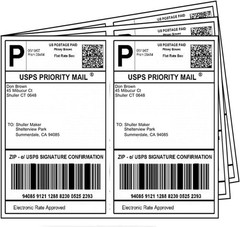LabelMore Half Sheet Self Adhesive Shipping Labels (8.5″x5.5″) Brand New in Box!
