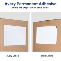 White Shipping Labels for Laser and Inkjet Printers, 5-1/2 x 8-1/2 Inches, 20