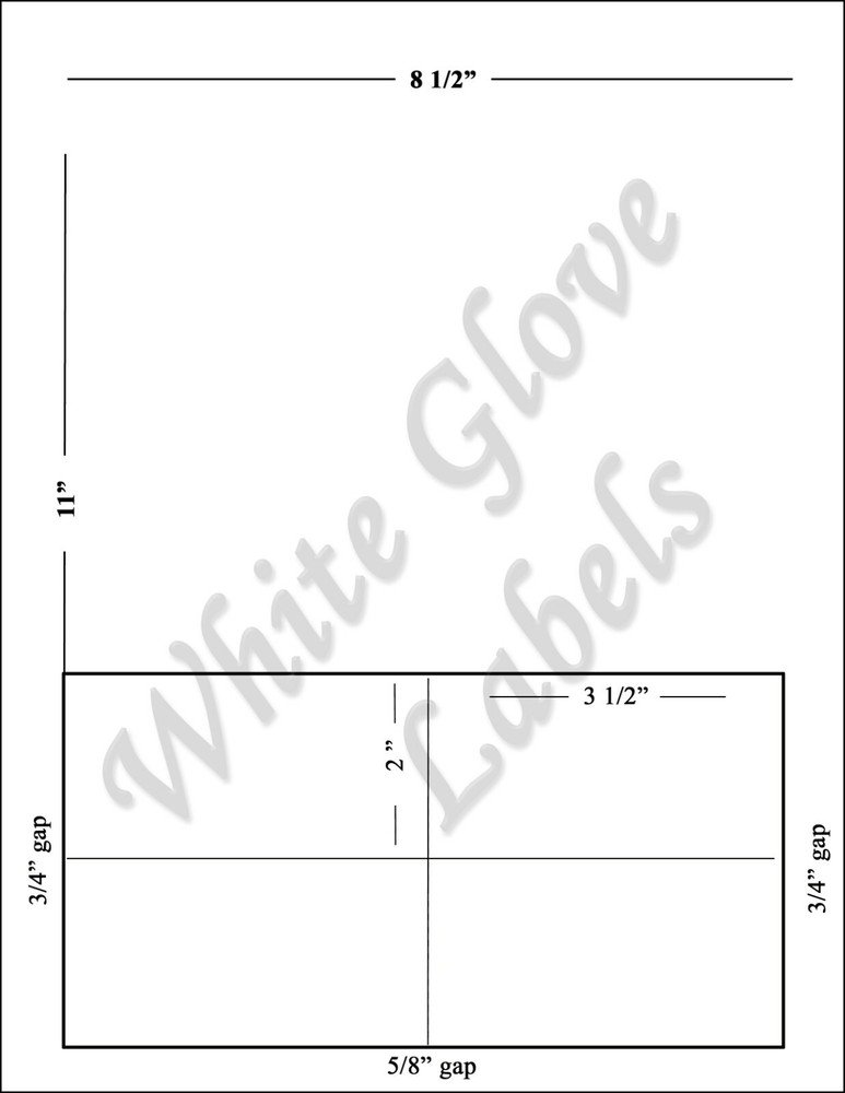 Integrated Label 3 1/2″ x 2″ – Four Labels – Made in USA!