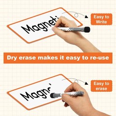 Magnetic Dry Erase Labels 3×5 Inches Reusable for Refrigerator, Classroom