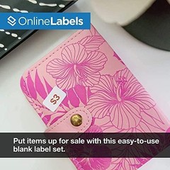 OnlineLabels 0.75″ x 0.5″ Labels – White Matte – Inkjet/Laser – 10 Sheets | P…