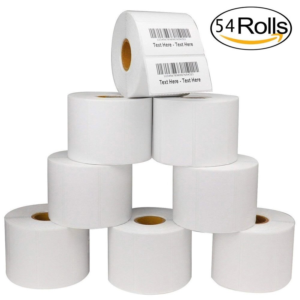 54 Rolls 2.25×1.25 Direct Thermal Shipping Labels for Zebra & Rollo – 1000/Roll
