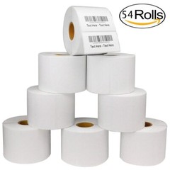 54 Rolls 2.25×1.25 Direct Thermal Shipping Labels for Zebra & Rollo – 1000/Roll