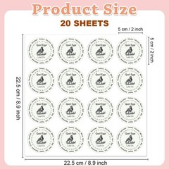 320 Pcs Quail Farm Fresh Eggs Stickers, 2 Inch Round Unwashed Eggs Carton Lab…