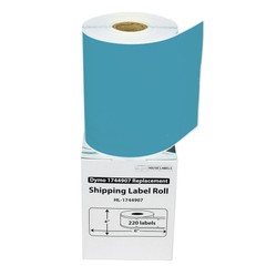 DYMO LW 1744907 BLUE 4XL 4×6 4″x6″ – (15) Rolls All-Purpose Labels – FREE SHIP