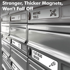 90PCS Magnetic Toolbox Labels Dry Erase Reusable Tool Chest Organizer Set
