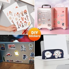 8.5″ X 11″ Full Sheet Label Sticker Paper for Laser & Inkjet Printers [100 Sheet