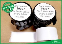 Dymo® Compatible 20 Rolls 30327 Adhesive BPA Free Twin Labels Dymo LabelWriter