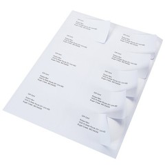 250 2″ x 4″ White Self Adhesive Mailing Postage Shipping Labels 10 Up (25 Sheet)