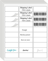 1″ x 2-5/8″ Shipping Labels 100 Sheets 3000 Count for Laser Inkjet Printers