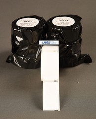 30373 White 2 Rolls of 400 Pricetag Labels (Rat Tail Style) for DYMO® Compatible