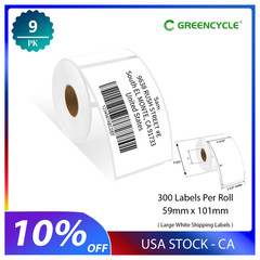 9 Rolls of 2-5/16″ x 4″ Large Shipping Labels for Dymo LabelWriter 300