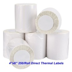 2-40 Rolls Direct Thermal Shipping Labels 4×6 250 Per Roll for Zebra Eltron 2844