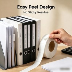 P21 Label Tape 14x40mm (0.55”x1.57”), 180 Labels Per Roll, Thermal Replacemen…