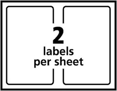 Avery Half-Sheet Printable Shipping Labels, 5.5″ x 8.5″ Customizable Stickers
