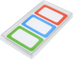 4 Colors Plain Name Tag Stickers 200 Labels for Office, School, Teachers, Meetin