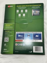 Avery Permanent ID Labels w/TrueBlock Technology Laser 1 1/4 x 1 3/4 White