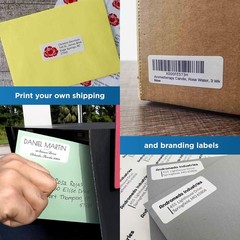 2.625″ x 1″ Address & Mailing Labels – Permanent Adhesive, White Matte – for …