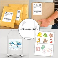 200 Shipping Mailing Labels 8.5″ x 5.5″ Half Sheet Rounded Corner 2 Per Sheet
