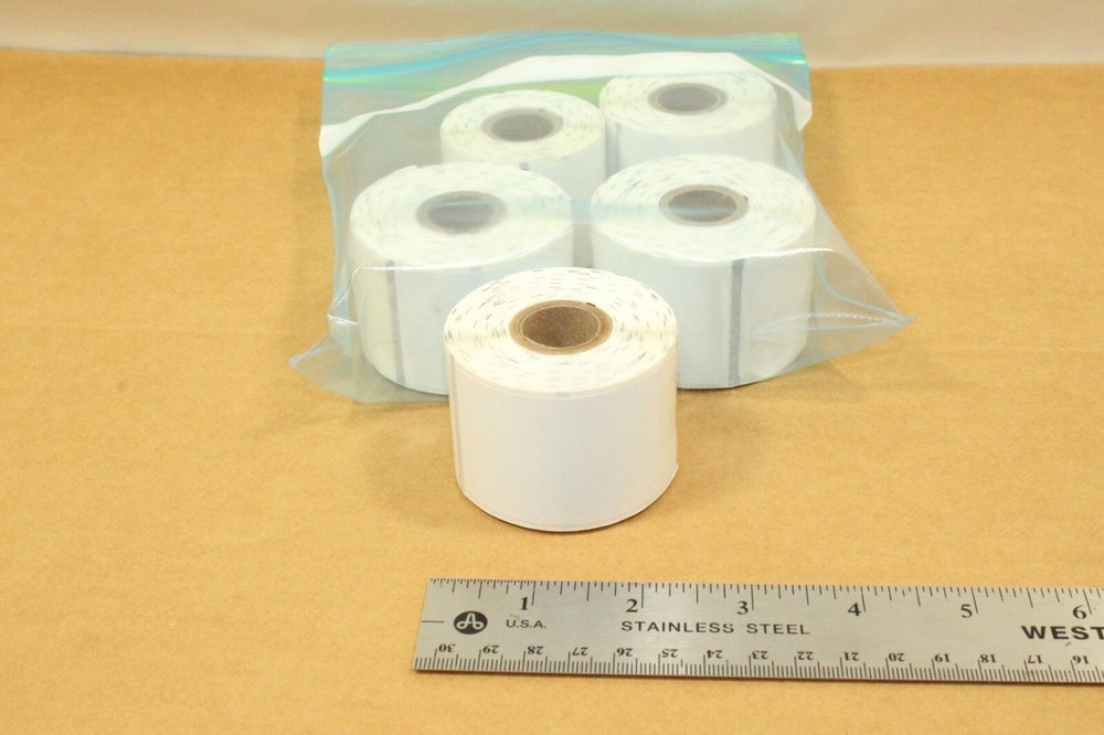 White 1.5″ x 2.75″ Direct Thermal Barcode Labels Zebra 5 Rolls Lot