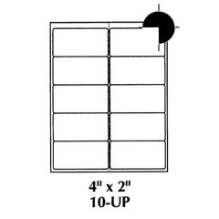 4×2” Shipping Labels – 10 Labels Per Page – 10,000 Shipping Labels