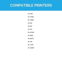 Compatible Address Label Replacement for Brother DK-1201 1.1 in x 3.5 in (400…