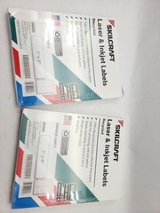 LOT OF 2 Skilcraft 1″ x 4″ Bright White Recy Address Labels 2000 Laser Inkjet