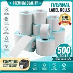 500Rolls 4″x6″ Fanfold Direct Thermal Shipping Label for Zebra & Rollo Wholesale
