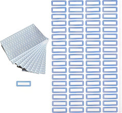 3400 Pack 1.1″ x 0.5″ Small Blue Border White Labels Stickers for Writing, Price