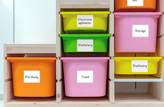 160 Pcs Removable Labels for Storage Bins – 6 X 4 Inch, Tear Resistant & No