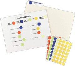 Avery 5466 Removable Round Labels 3/4″ Red 1008 Count Print & Write Stickers