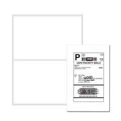 300 Half Sheet 8.5×5.5 Shipping Labels Self Adhesive 2 per Sheet for Laser Ink