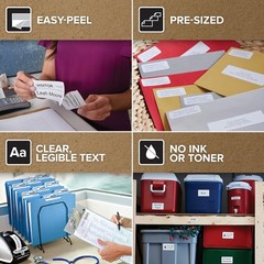 LW Durable Labels for LabelWriter Label Printers White Poly 1″ x 2-1/8″ 1 Roll