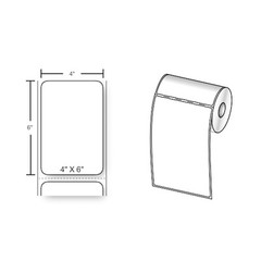2 Rolls 4″ X 6″ Direct Thermal Shipping 500 Labels for Zebra Eltron ZP450 LP2844