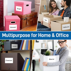 150 Pcs 4″X6″ Extra Large Removable Labels for Storage Bins(Marker Included), No
