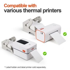 Fanfold 4”x 6” Direct Thermal Shipping Labels Self Adhesive, 500 Postage Mail…
