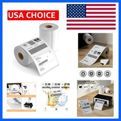 2 Rolls 4″ x 6″ Direct Thermal Printer Label, 250 Labels/Roll, Total 500 Ther…