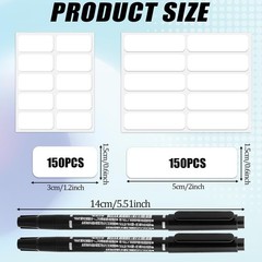 300Pcs Clothing Labels No Iron Laundry Labels Self-Stick Fabric Labels for Cloth