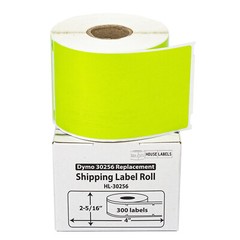 DYMO LW 30256 COLOR Large Direct Thermal GREEN Shipping Labels – (1) Roll of 300