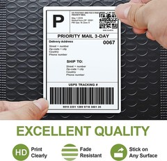 12 Rolls 4×6 Thermal Shipping Labels for DYMO 4XL (1744907) Perforated