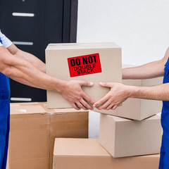 500 Pcs Do Not Double Stack Labels for Shipping Handling 3″ x 5″ Warning Stic…
