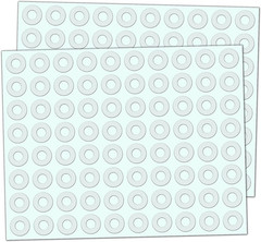 2000 Pack, Clear Hole Reinforcement Stickers, Transparent – 0.25″